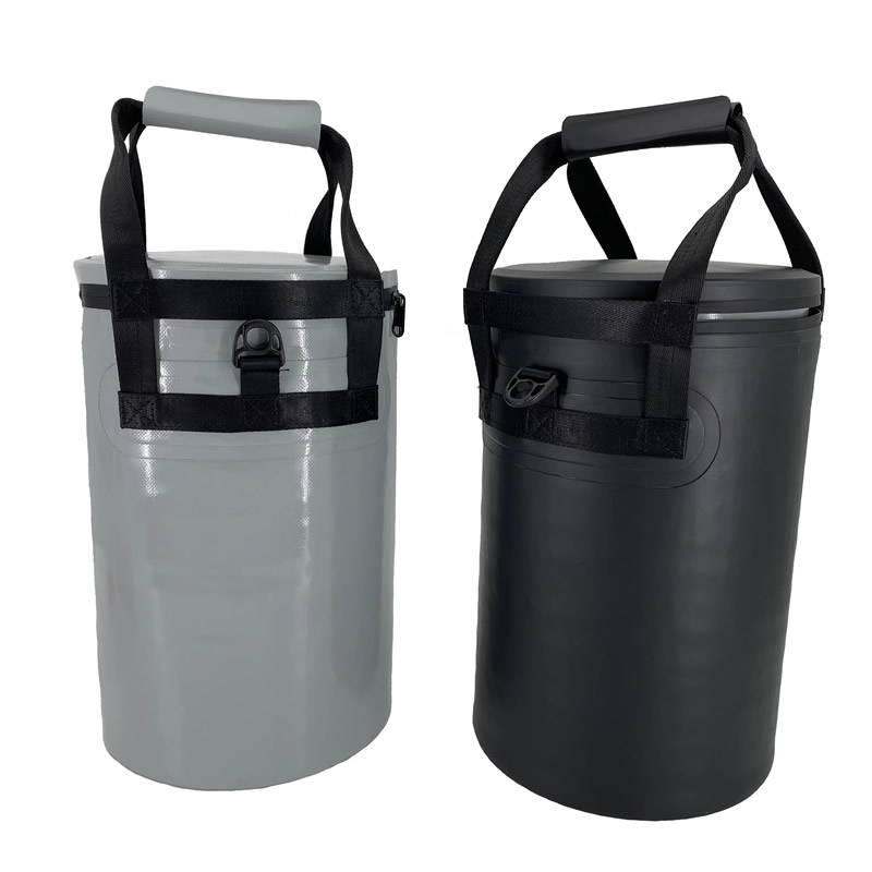 High Quality Custom durable large capacity PVC round outdoor waterproof cooler bag for outdoor barbecue